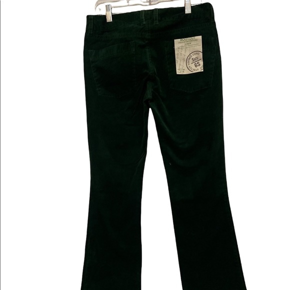 J Crew Green Corduroy velvet Bootcut pants. - Picture 4 of 10